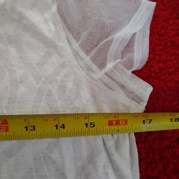 vintage Mado et les Autres tulle ruffle sheer tshirt NWOT - Picture 7 of 8